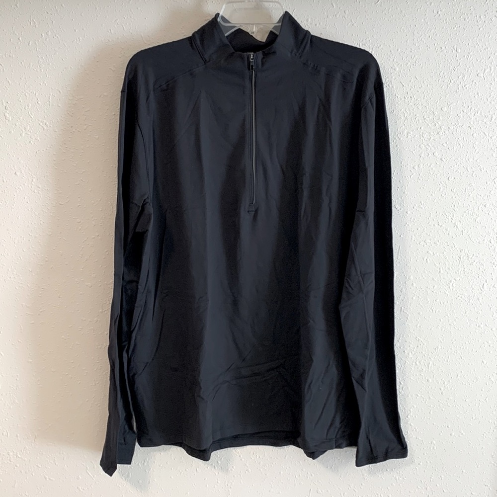 New lululemon Surge Warm 1/2 Zip XL Black